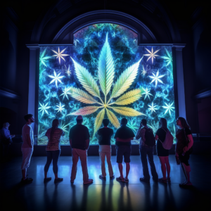 Simon_Cannabis_flower_in_holographic_display_in_the_center_of_b_92236847-988d-46e7-8891-6a90feff7b42